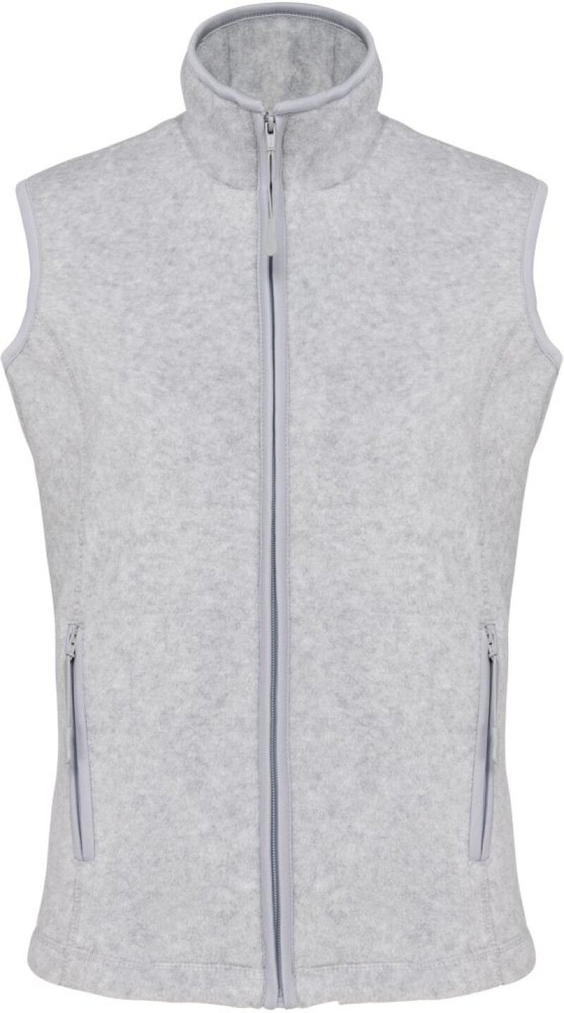 Dámská mikrofleecová vesta Kariban fleece vest women, sv. šedý melír, vel. XL