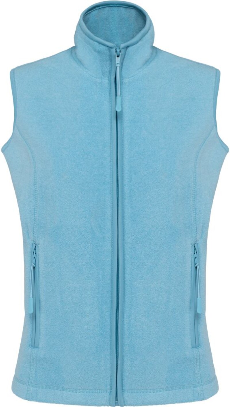Dámská mikrofleecová vesta Kariban fleece vest women, modrý melír, vel. M