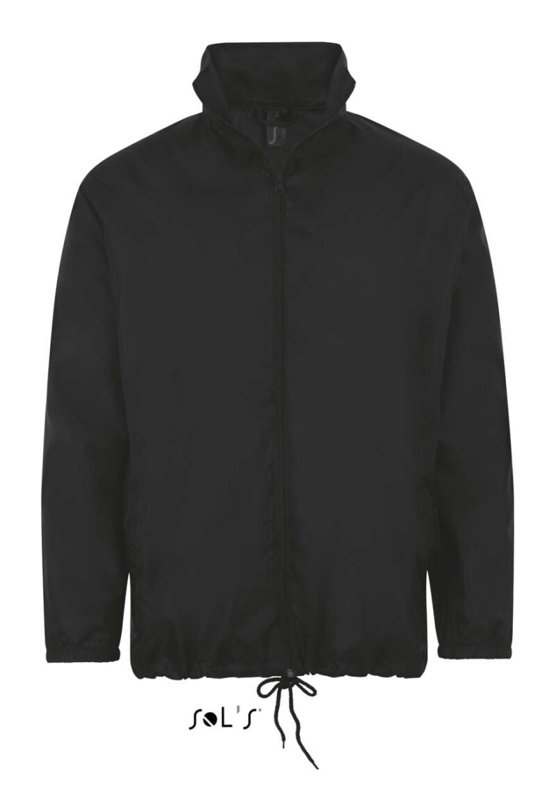 Unisex větrovka SOLS SHIFT - UNISEX WATER REPELLENT WINDBREAKER, černá, M