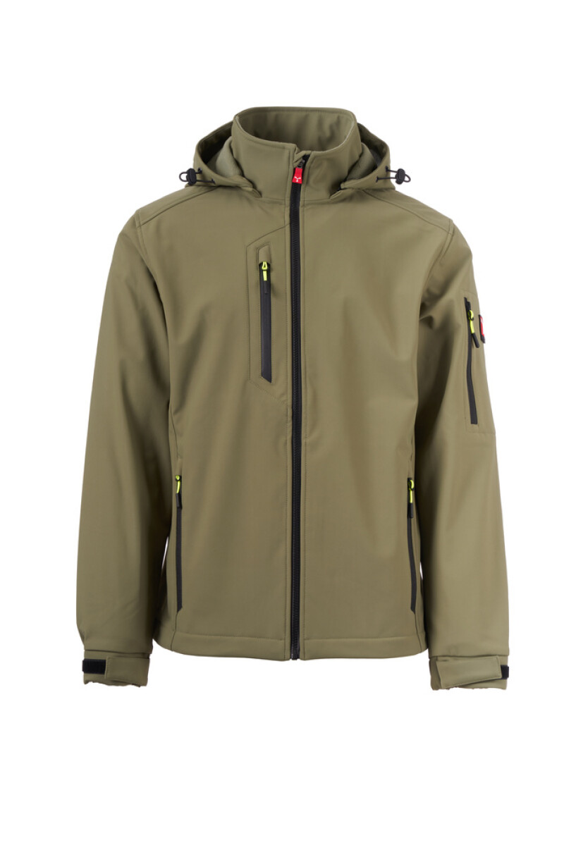 Pánska softshellová bunda Payper Creek L.I.T. - vojenská zelená, 5XL