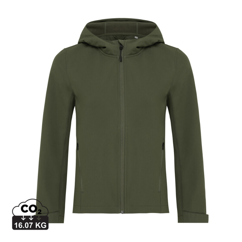 Dámská softshellová bunda z recyklovaného polyesteru, khaki, vel. XXS