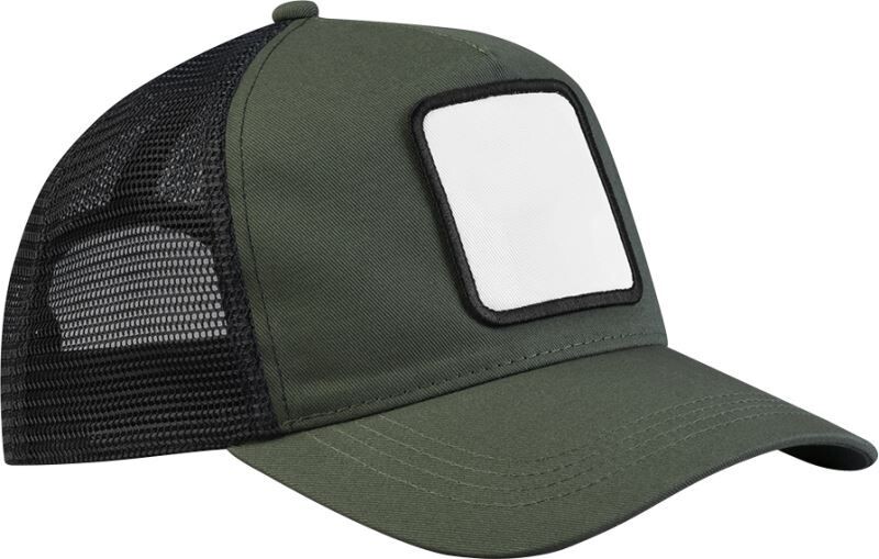 SEFIDA Pětipanelová trucker kšiltovka s nášivkou, zelená/černá