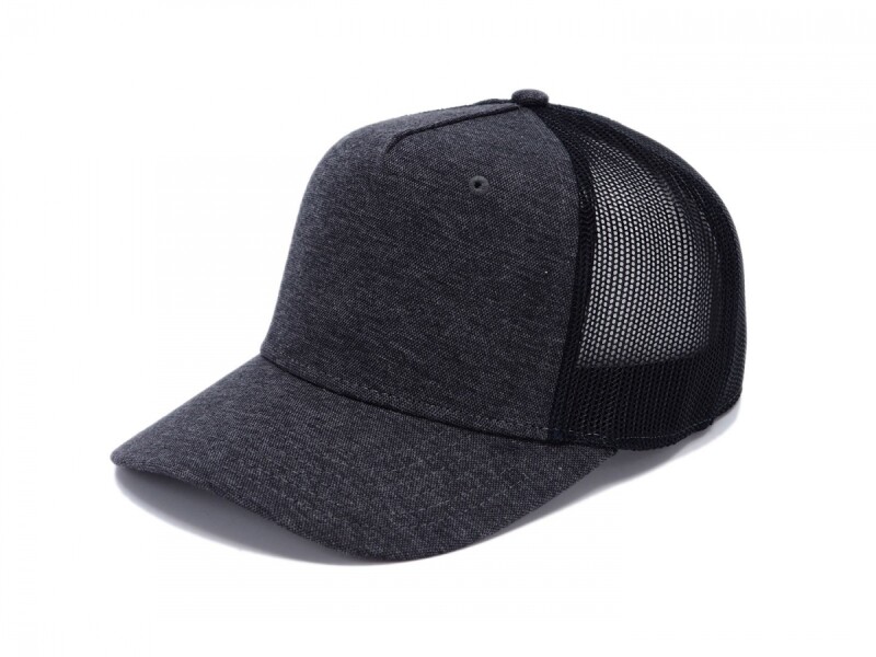 Kšiltovka ve stylu snapback, se síťovinou v zadní části, šedá