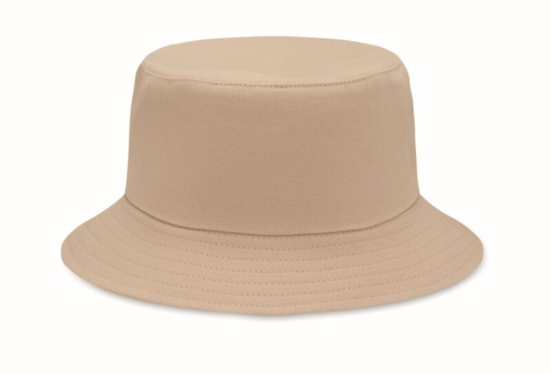 Klobouček z broušené bavlny, khaki