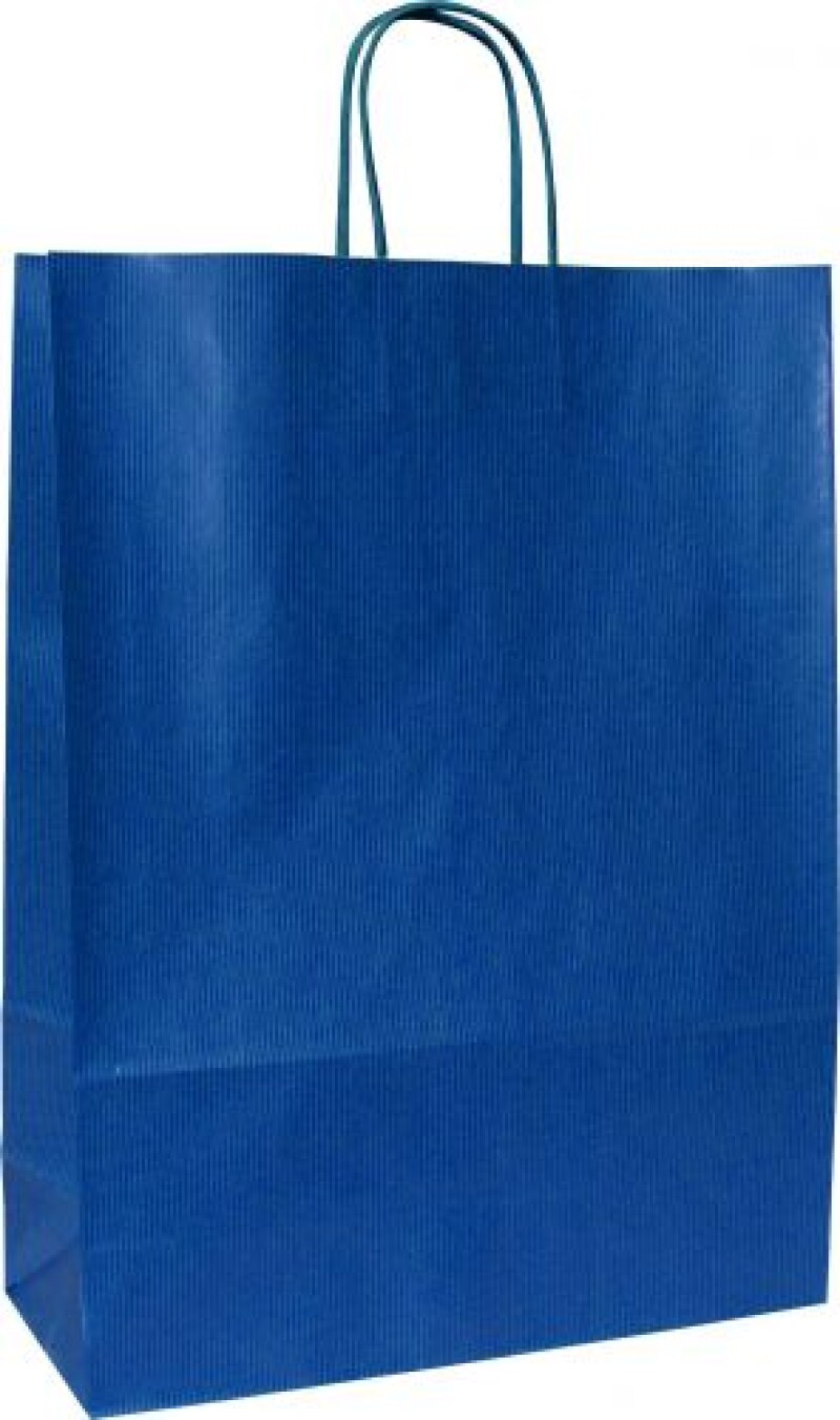 ANKA 32 Papírová taška 32 × 13 × 42,5 cm, kroucená držadla, modrá