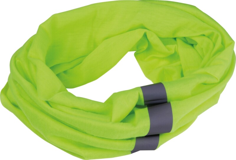 Bandana s reflexními pruhy, fluožlutá