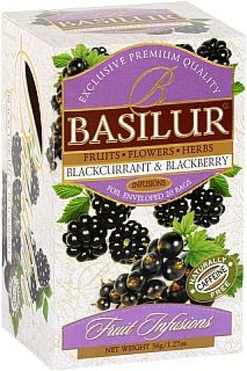 Basilur Fruit Blackcurrant & Blackberry přebal 20x1,8g