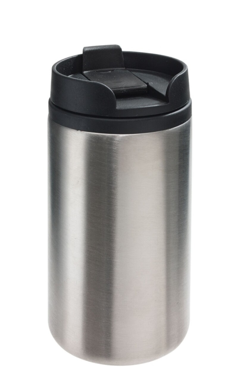 BEDYS Termohrnek 250ml, uvnitř plast, zvenku nerez, stříbrný