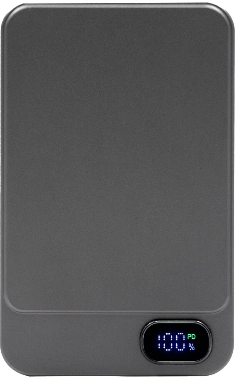 DENIA Bezdrátová powerbanka BrandCharger s kapacitou baterie 5000 mAh, gun metal