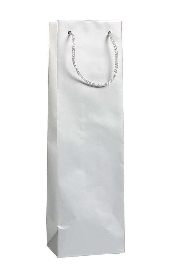 BLINK papírová taška na víno s textilními držadly 12x9x40 cm, zlatá
