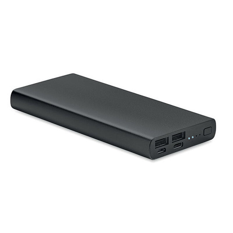 BRAHMA Hliníková powerbanka s kapacitou 10 000 mAh, černá