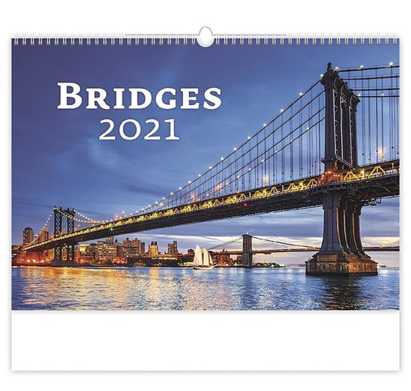 Bridges 2027, nástěnný kalendář, prodloužená záda