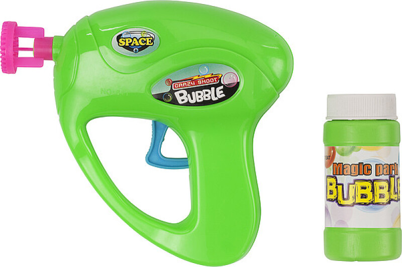 BUBLA Bublifuková pistole s náplní, zelená