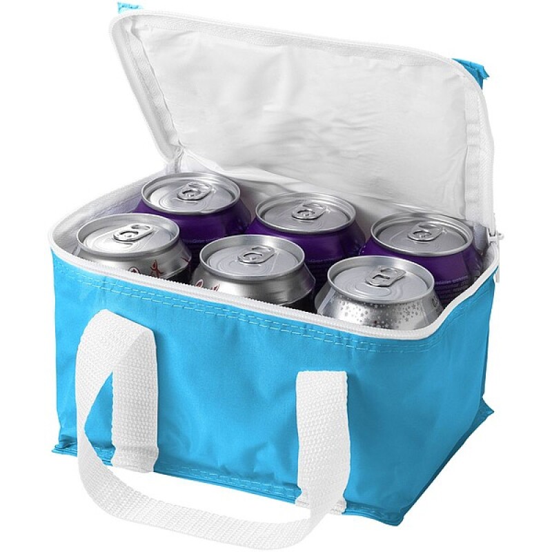 Chladící taška na 6 plechovek, bílá