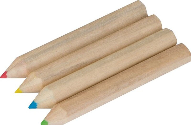 Čtyři mini pastelky v kartonové krabičce