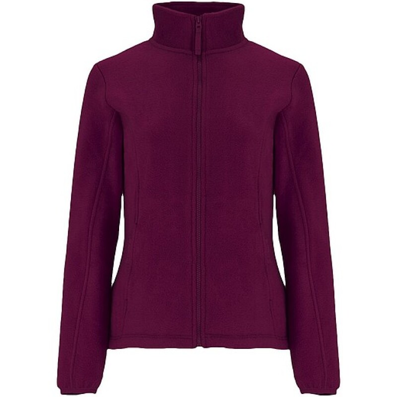 Dámská fleecová celorozepínací bunda, ROLY ARTIC, vínová, 2XL