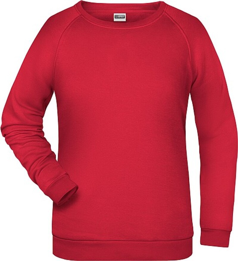 Dámská mikina James Nicholson sweatshirt women, červená, vel. XL