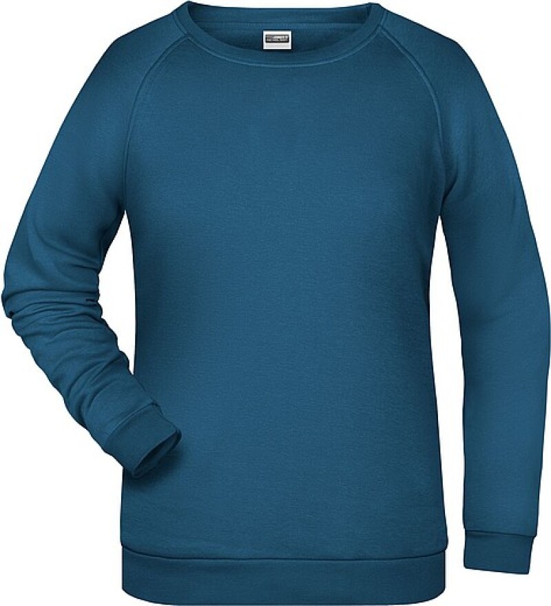 Dámská mikina James Nicholson sweatshirt women, modrozelená, vel. XL