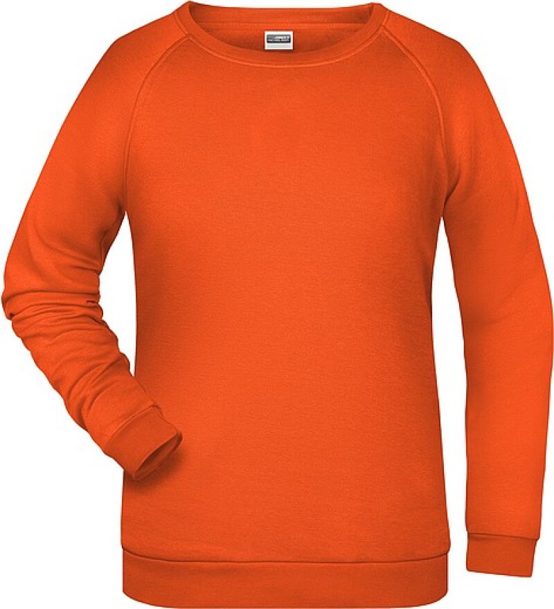 Dámská mikina James Nicholson sweatshirt women, oranžová, vel. XL