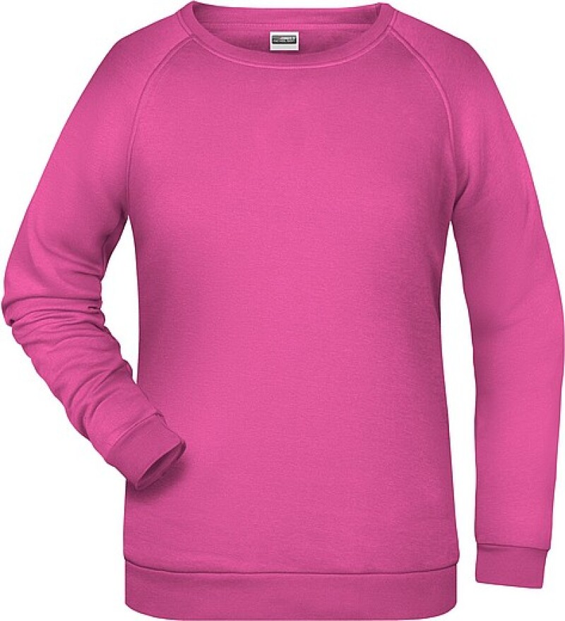 Dámská mikina James Nicholson sweatshirt women, růžová, vel. XL
