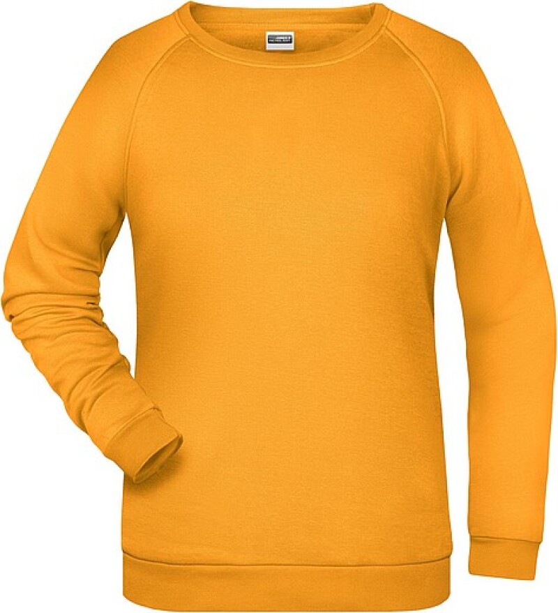 Dámská mikina James Nicholson sweatshirt women, tmavě žlutá, vel. L