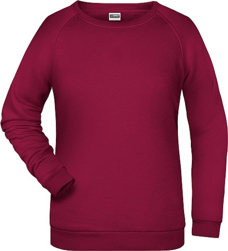 Dámská mikina James Nicholson sweatshirt women, vínová, vel. XXL
