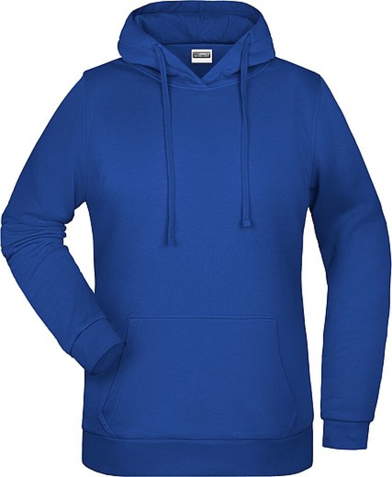 Dámská mikina s kapucí James Nicholson sweat hoodie women, tmavá královská modrá, vel. 3XL