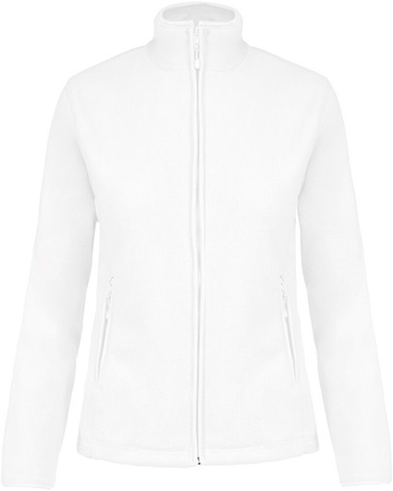 Dámská mikrofleecová mikina Kariban fleece jacket women, bílá, vel. S