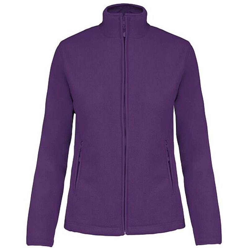 Dámská mikrofleecová mikina Kariban fleece jacket women, fialová, 4XL