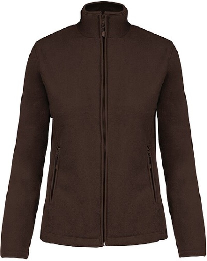 Dámská mikrofleecová mikina Kariban fleece jacket women, hnědá, vel. L