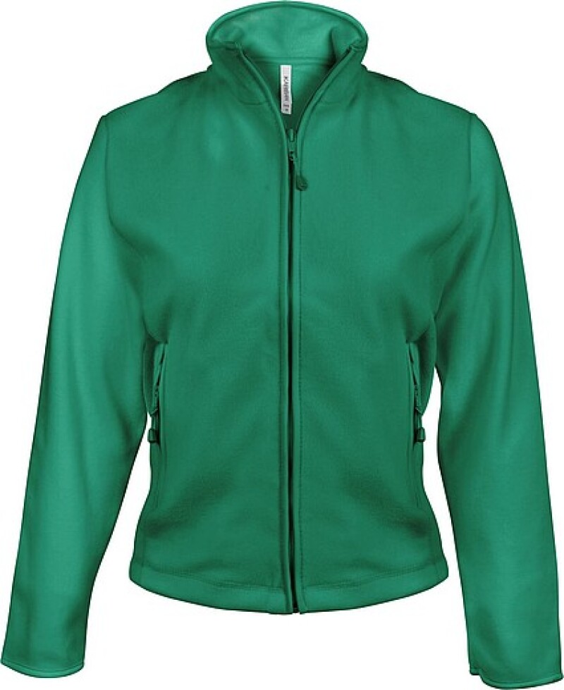 Dámská mikrofleecová mikina Kariban fleece jacket women, středně zelená, vel. 3XL