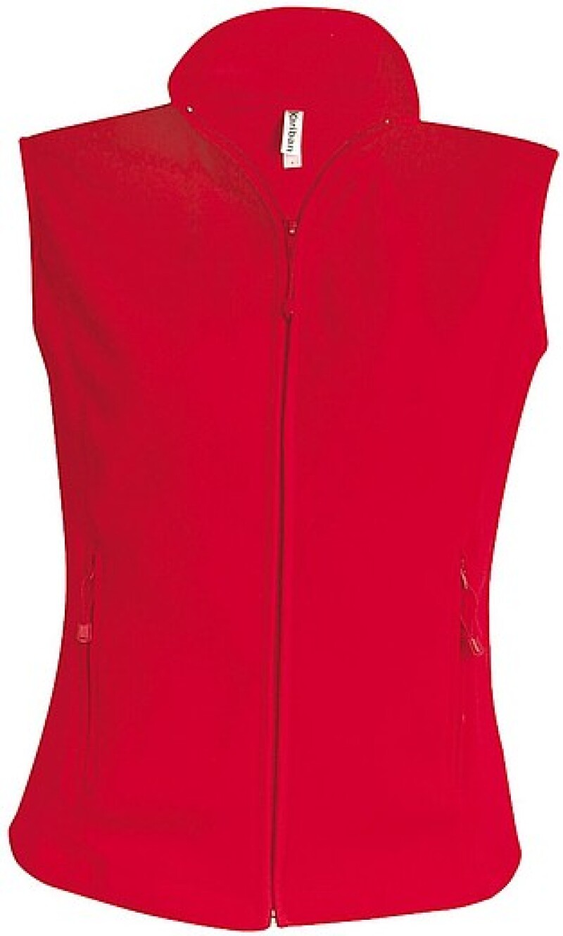 Dámská mikrofleecová vesta Kariban fleece vest women, červená, vel. M