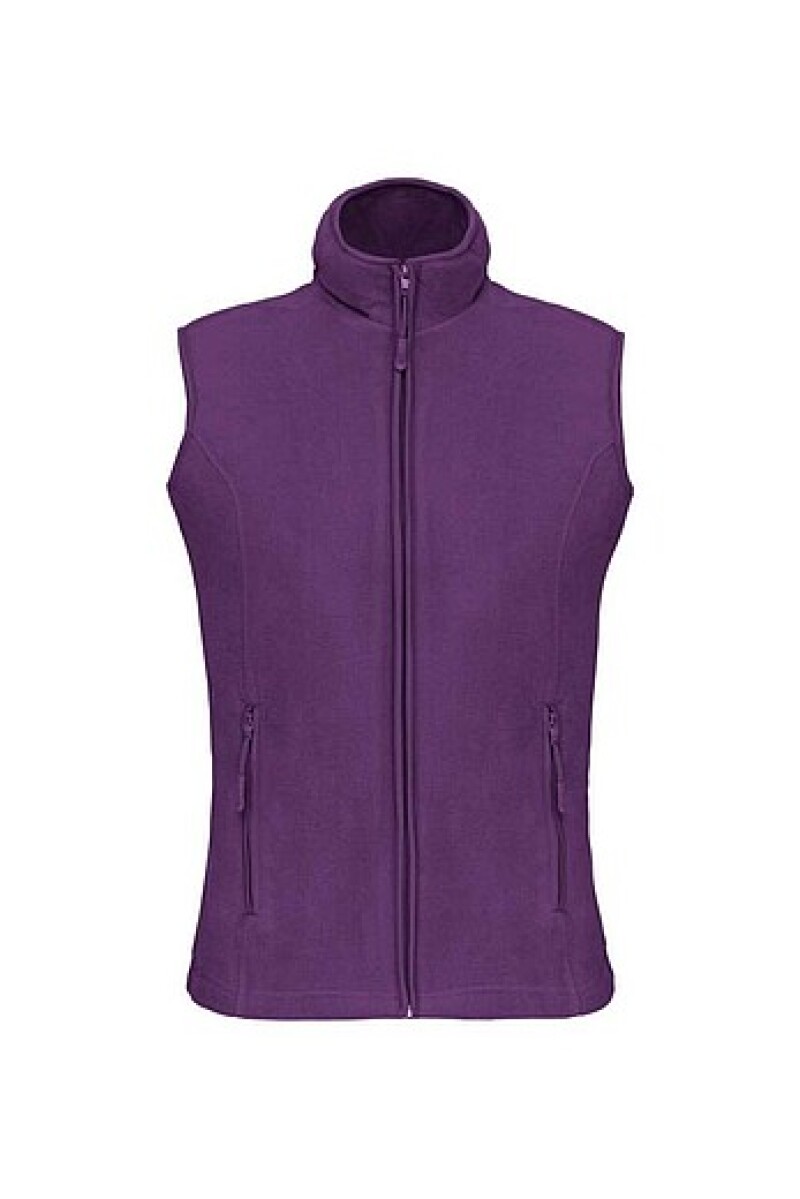 Dámská mikrofleecová vesta Kariban fleece vest women, fialová, vel. 4XL