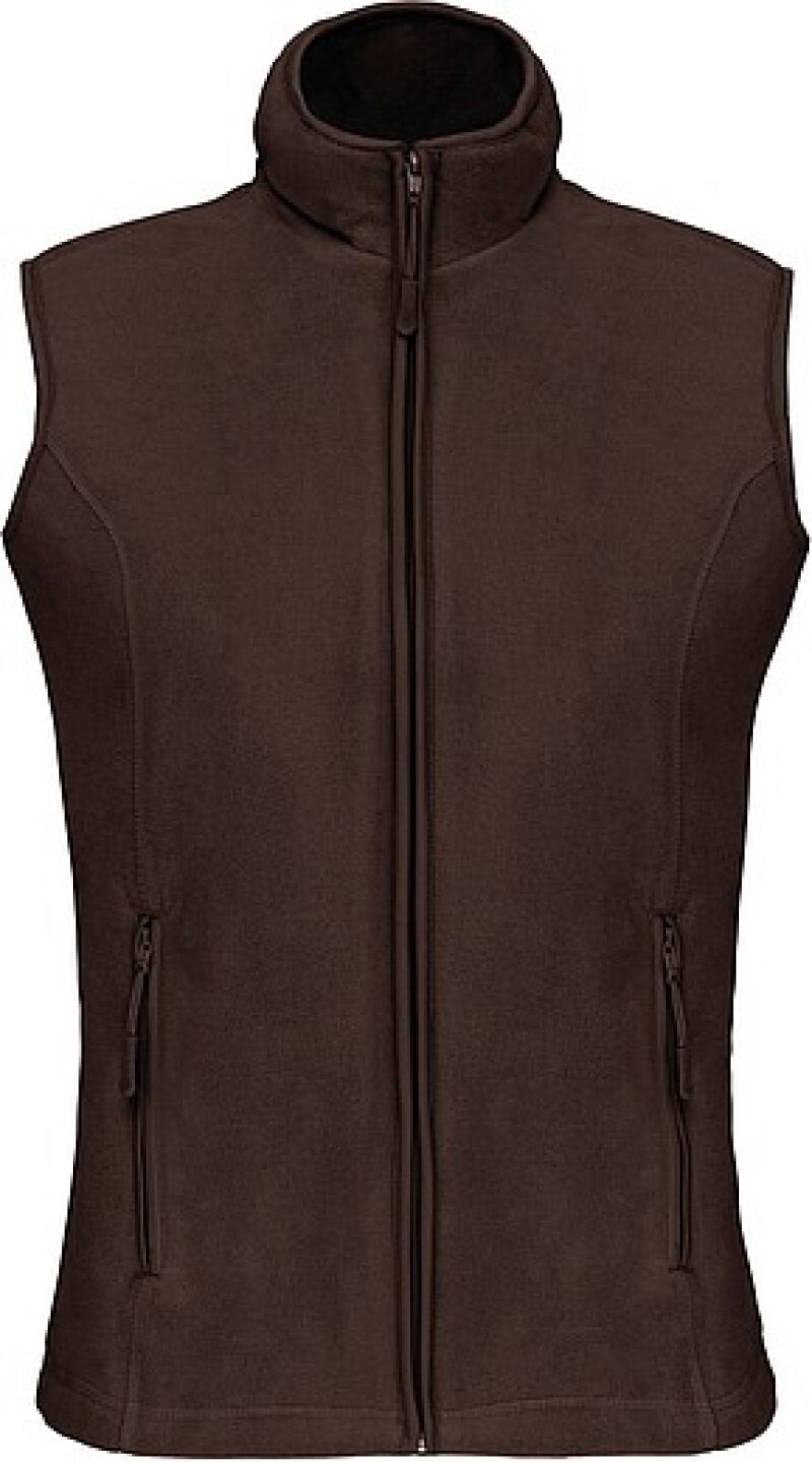 Dámská mikrofleecová vesta Kariban fleece vest women, hnědá, vel. L