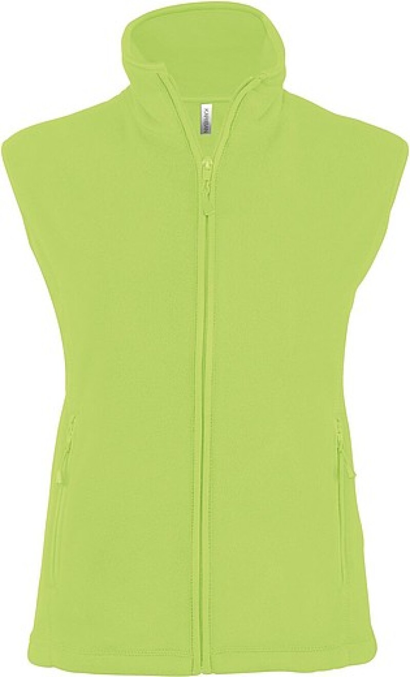 Dámská mikrofleecová vesta Kariban fleece vest women, jasně zelená, vel. XXL