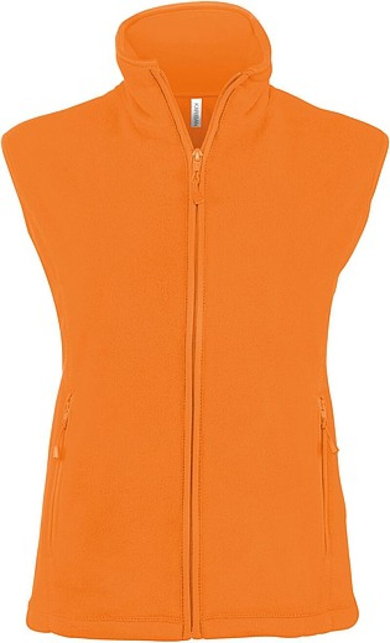 Dámská mikrofleecová vesta Kariban fleece vest women, oranžová, vel. XL
