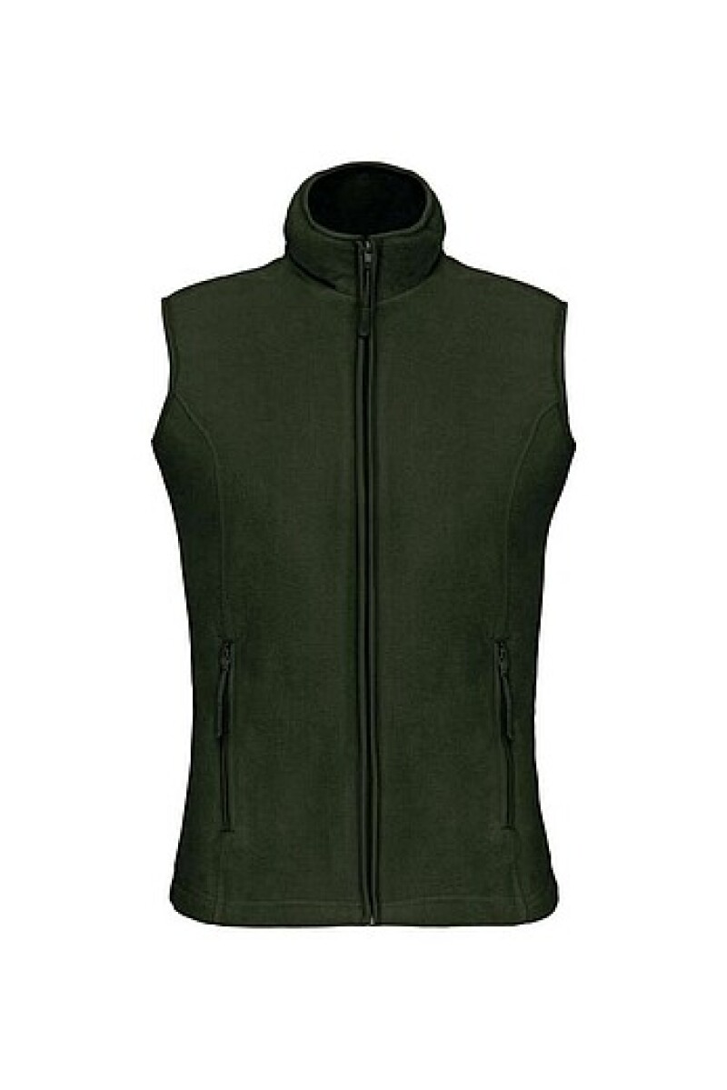 Dámská mikrofleecová vesta Kariban fleece vest women, tmavá vojenská zelená, vel. XL