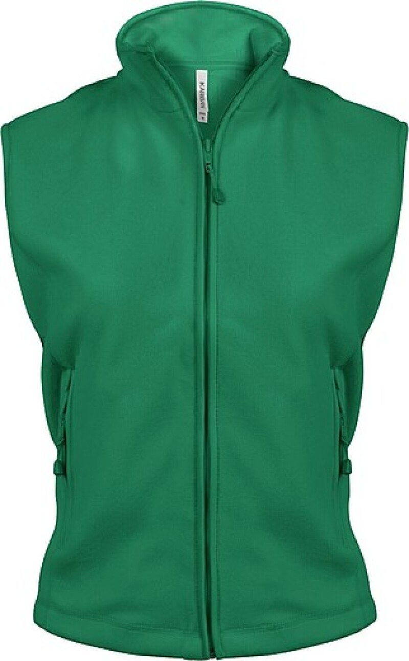 Dámská mikrofleecová vesta Kariban fleece vest women, zelená, vel. M