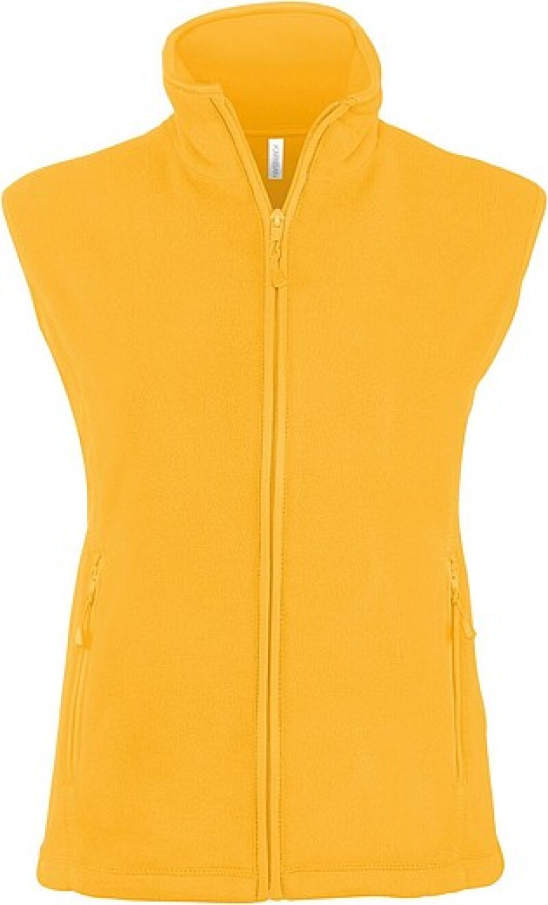 Dámská mikrofleecová vesta Kariban fleece vest women, žlutá, vel. 4XL