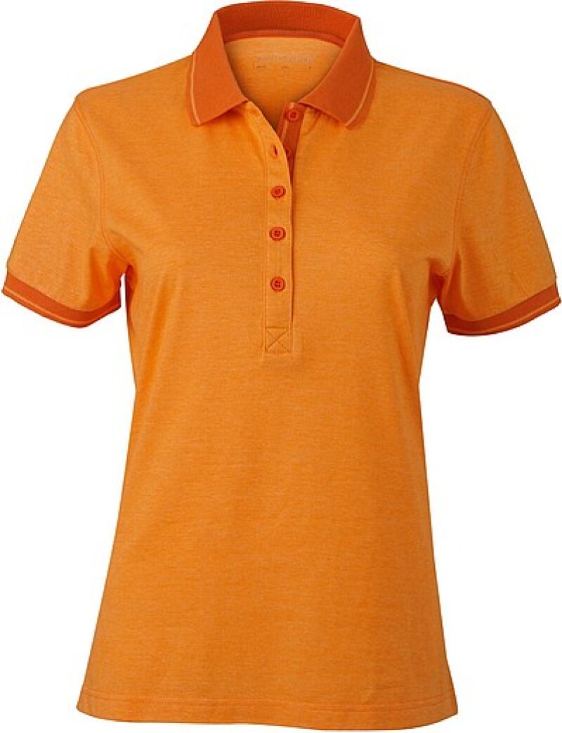 Dámská polokošile James Nicholson polo megange women, oranžová/tmavě oranžová, vel. XL