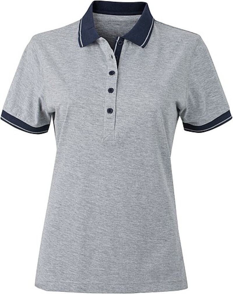Dámská polokošile James Nicholson polo megange women, šedá/námořní modrá, vel. XL