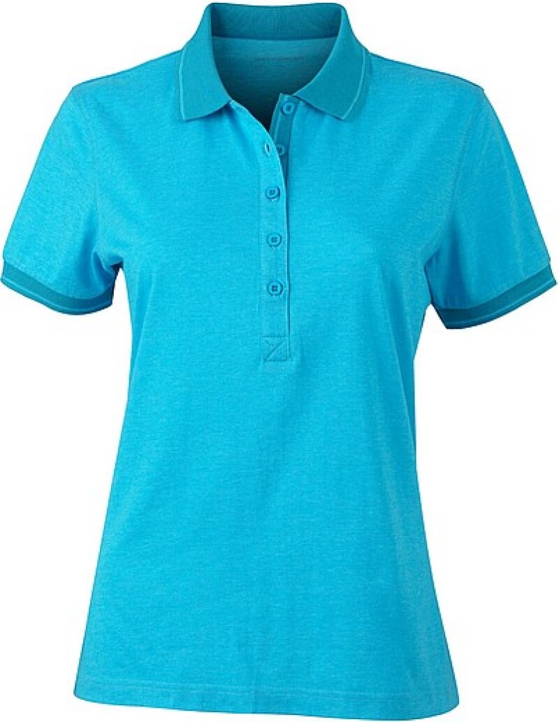 Dámská polokošile James Nicholson polo megange women, tyrkysová/tmavě tyrkysová, vel. XXL