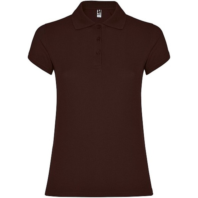 Dámská polokošile s krátkým rukávem, ROLY STAR, tmavě hnědá, vel. 2XL