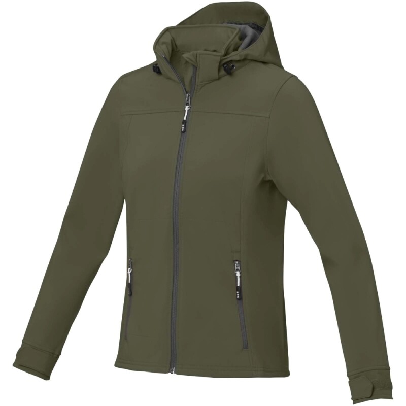 Dámská softshellová bunda Elevate Langley, velikost XS, vojenská zelená - khaki