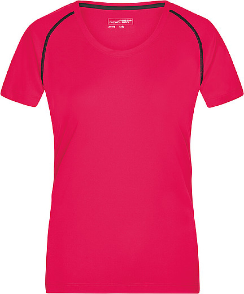 Dámské sportovní tričko James Nicholson sports T-shirt women, bílá/stříbrná, vel. XS