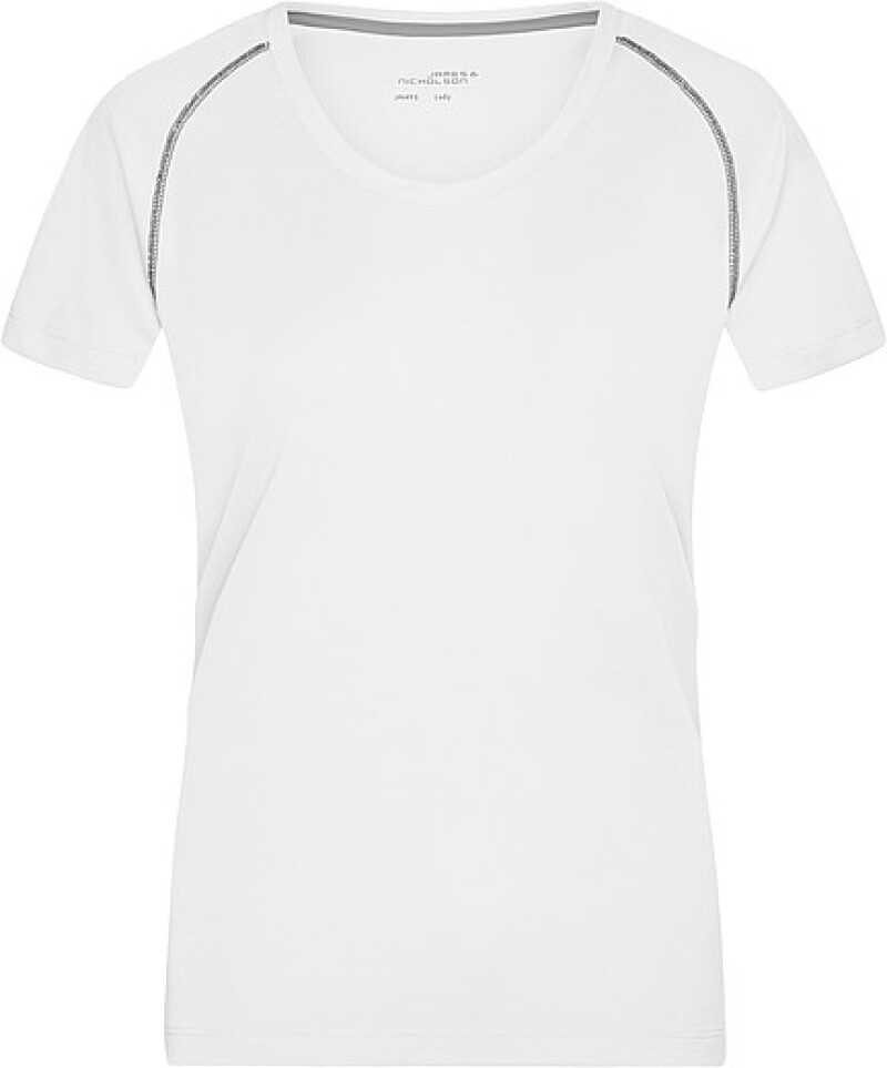 Dámské sportovní tričko James Nicholson sports T-shirt women, červená/černá, vel. M