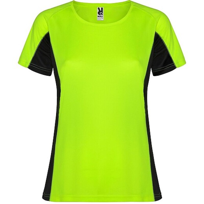 Dámské tričko Roly Shanghai, fluorescenční zelená, velikost XL