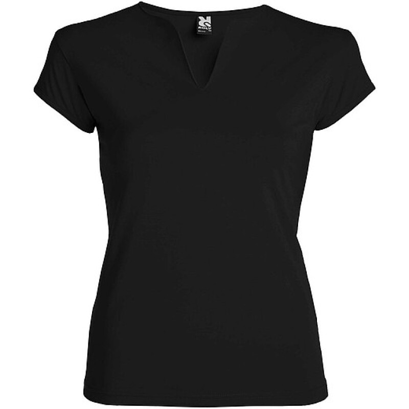 Dámské tričko s krátkým rukávem, ROLY BELICE, černá, vel. 3XL