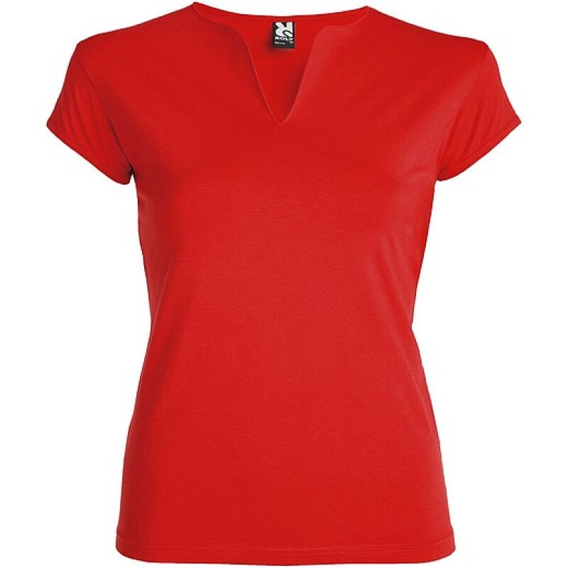 Dámské tričko s krátkým rukávem, ROLY BELICE, červená, vel. 2XL