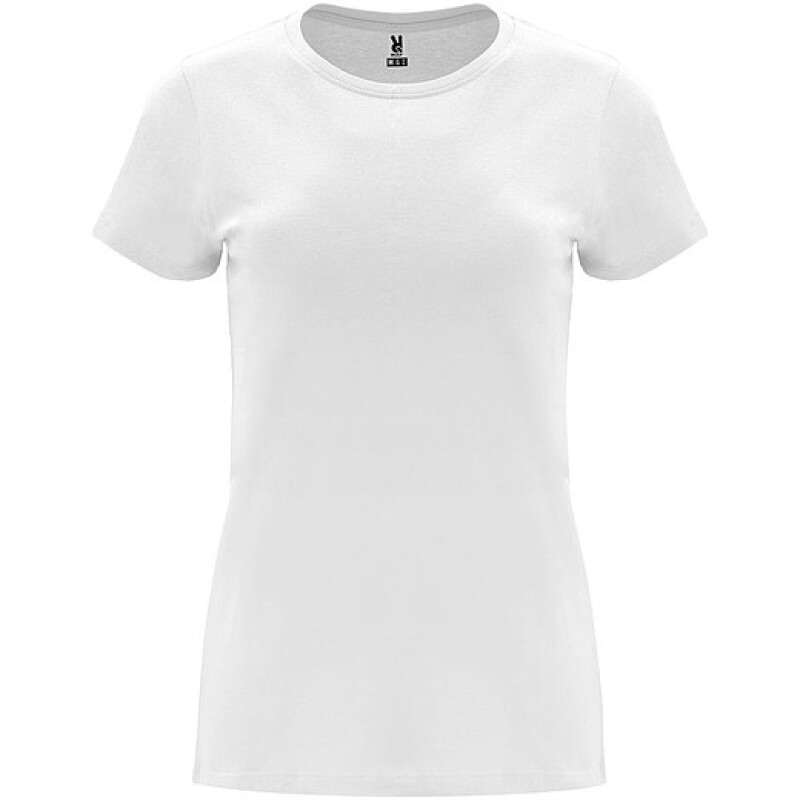 Dámské tričko s krátkým rukávem, ROLY CAPRI, bílá, vel. 3XL
